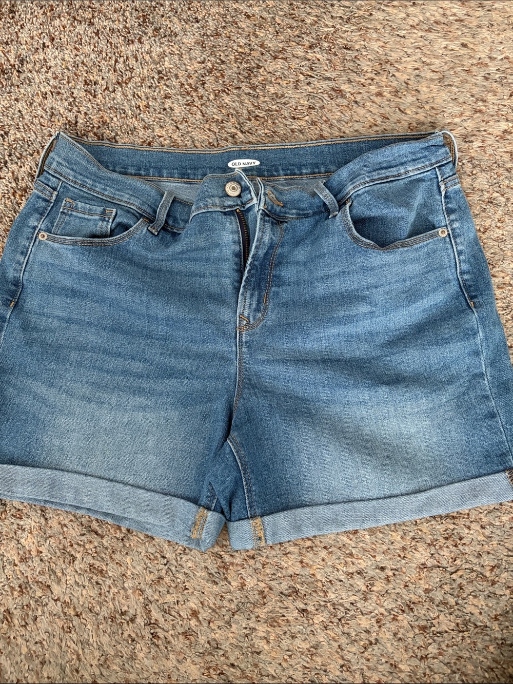 Old Navy Light Blue Denim Cuffed Women's Shorts
